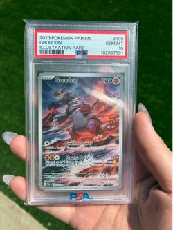 Pokemon GROUDON Paradox Rift PSA 10