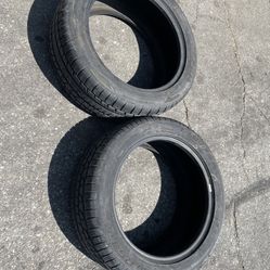 2 - 255/45r18 Cooper Tires Good 90% Treads !!