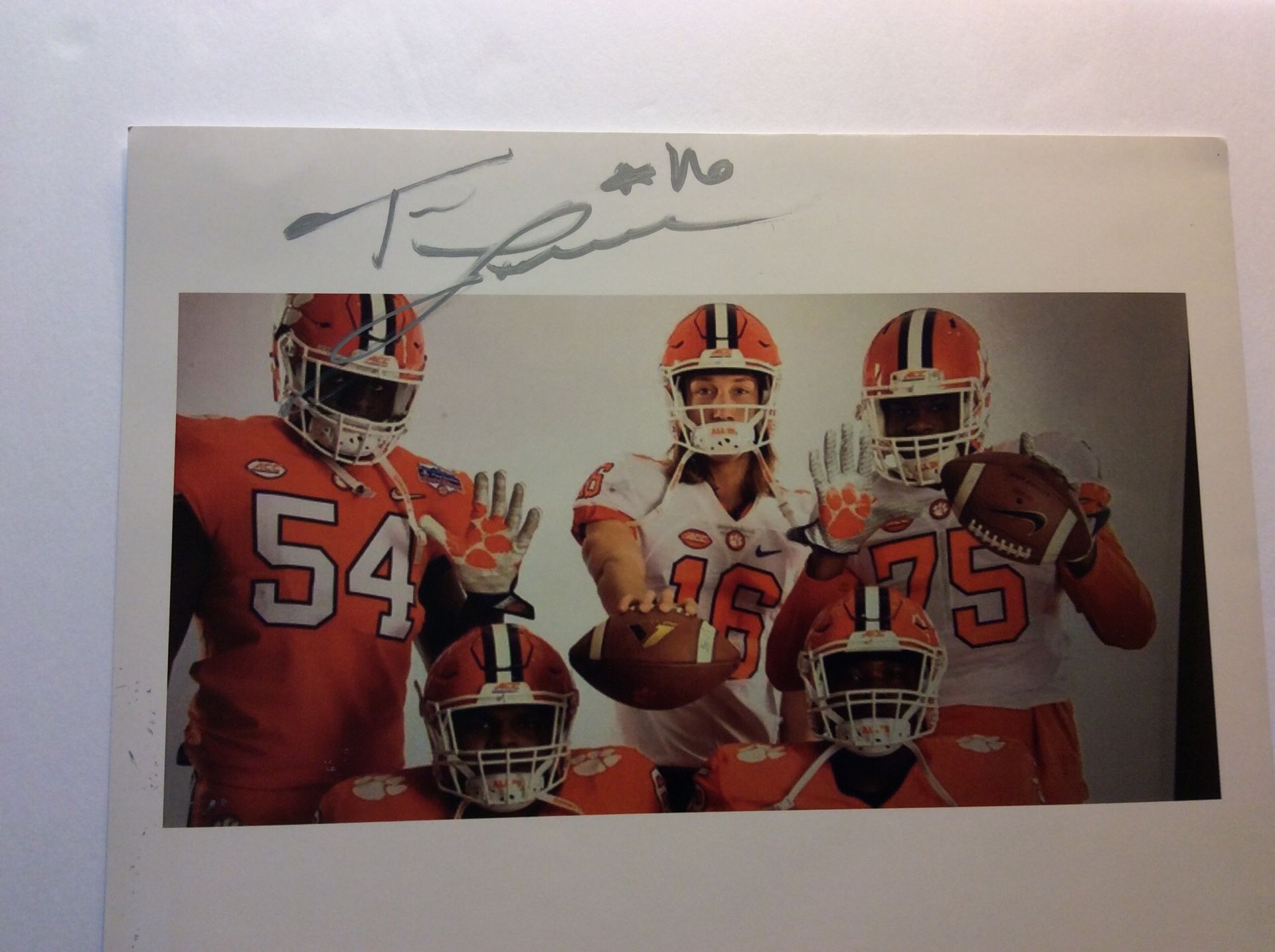 81/2 x 11 signed photo