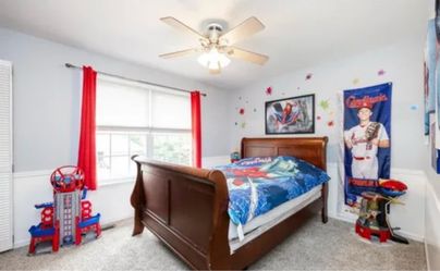 Queen, headboard, and footboard and frame