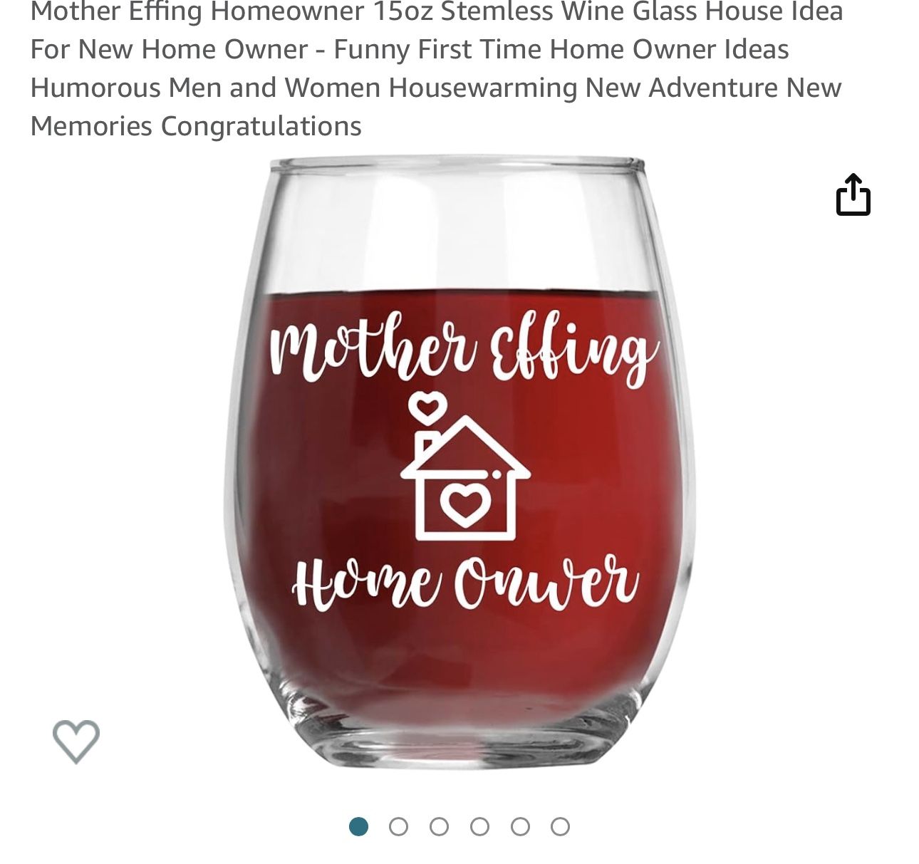 Homeowner Wine Glass