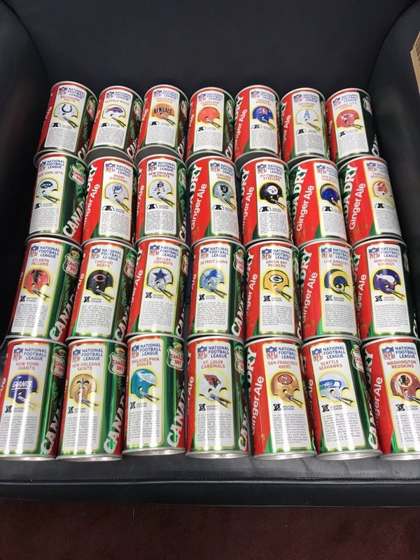 Canada Dry NFL Team Can Set includes all NFC & AFC Teams (circa 1977)! The cans are in Gem Mint Condition! There are not many of these around!