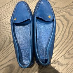 Tory Burch New Blue Loafers 