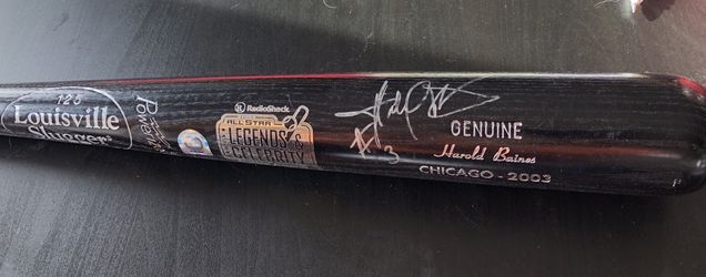 White Sox HOFer Harold Baines Autographed bay