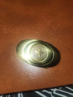 Vintage brass belt buckle