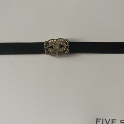 Black And Gold Choker