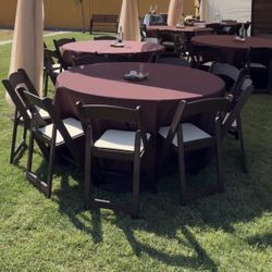Sillas De Resina Cafes - Brown Resin Chairs - Draping - Carpas - Tents
