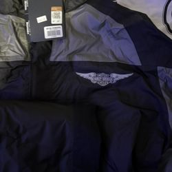 Harley Davison, Rain Suit And Helmet Cover