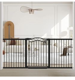 Extra Wide Baby Gate Door Black-large 