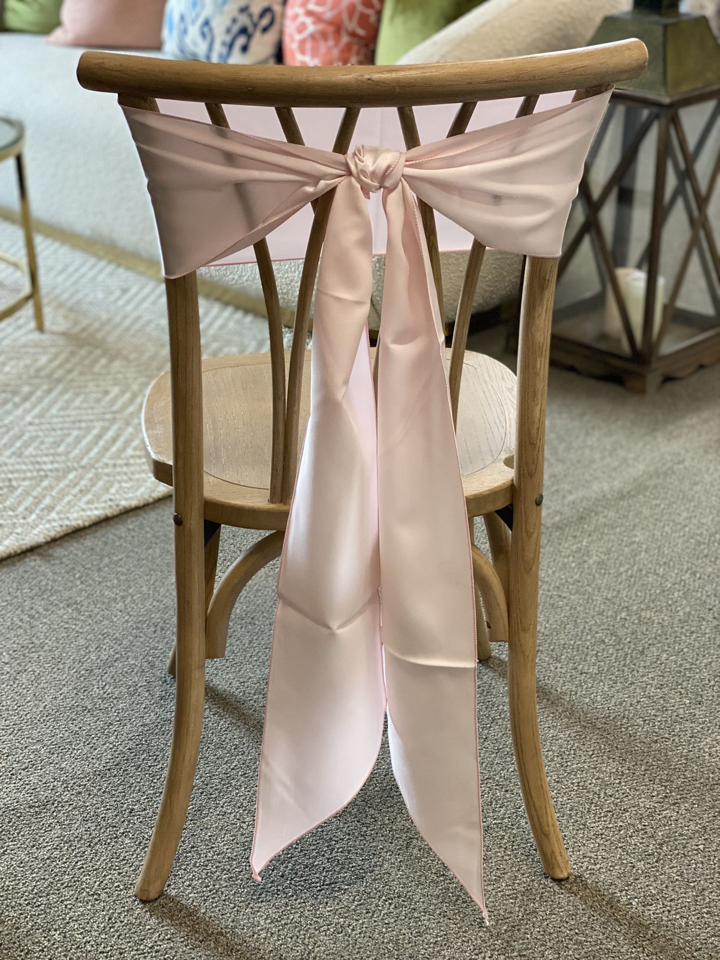 100 Blush Satin Sashes