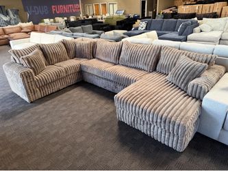 Cocoa brown comfy sectional