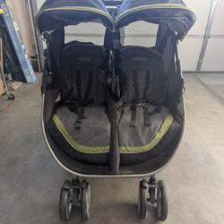 Double Foldable Baby Stroller.
