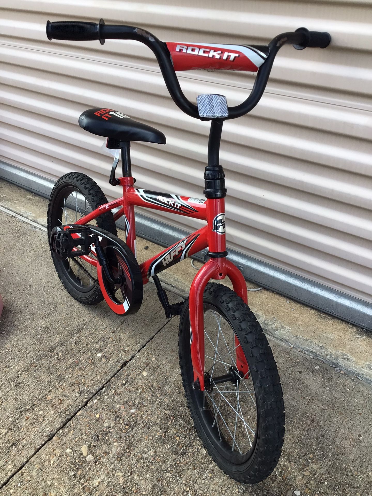 "16 ROCK IT HUFFY kids Boy Girl Training BMX Bike, No Training Wheels