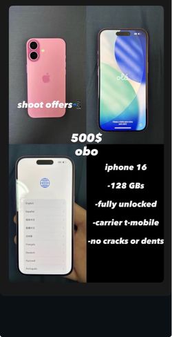 Apple iPhone 16 128GB Pink Unlocked