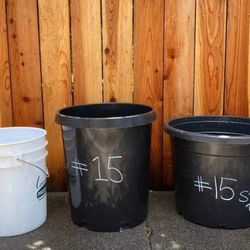 15 gallon squat nursery pots on Supersale! Heavy Duty New!