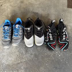 3pairs of sneakers size 10