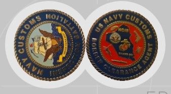 USN NCIB Navy Customs Inspection BN Border Clearance Agent Challenge Coin  - MS