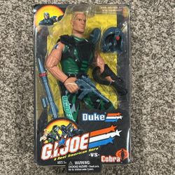 2001 Hasbro 12" GI Joe Action Figure Vs Cobra Duke NEW
