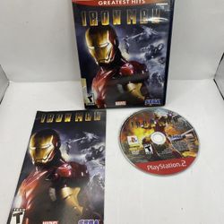  Marvel Iron Man (Sony PlayStation 2) 2008 PS2 Complete w/ Manual & Tested!!!