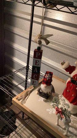 PEACE Block Letter Christmas Ornament