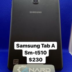 Samsung Tab A SM- t510 $230 