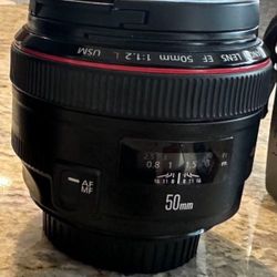 NEW Canon EF 50mm 1.2 USM Lens