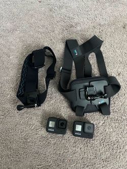 GoPro hero 8 x2 with accessories