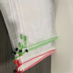 New Reusable Mesh Produce Bags Washable Eco