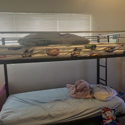 Like New Double Metal Bunk Bed 