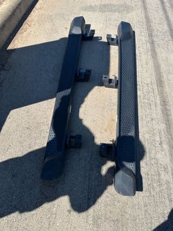 Black Truck Running Boards Side Steps Pair-2018-2023 Jeep Rangler