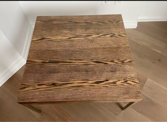 Crate & Barrel Wood Top Coffee Table
