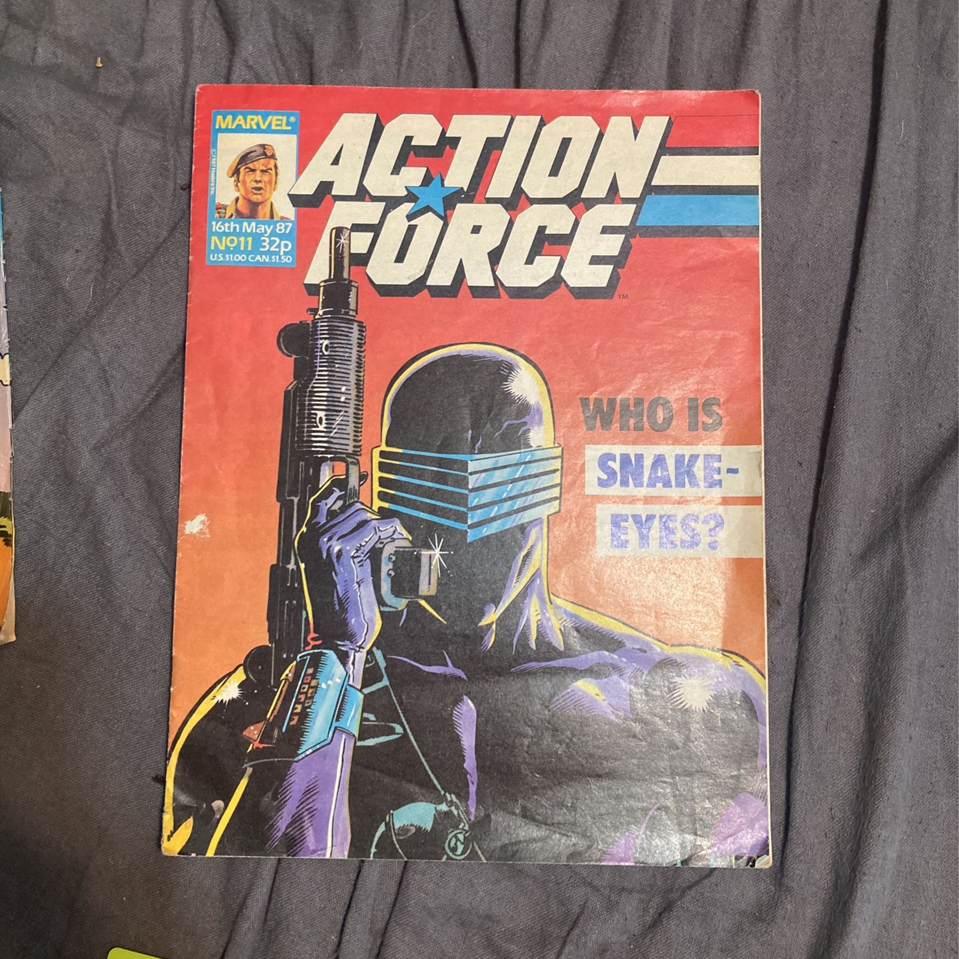 Action Force No.11 Snake Eyes Vintage 
