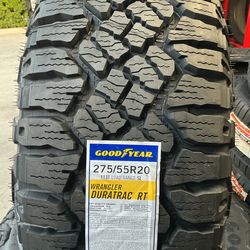 275 55 20 Goodyear wrangler duratrac RT