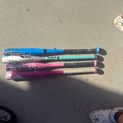 Four Softball Bats