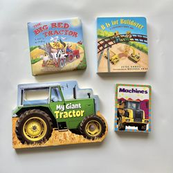 Kids board books bundle / tractors and machines