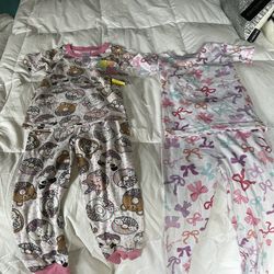 Girls Pajama Sets. One brand new. Size 4