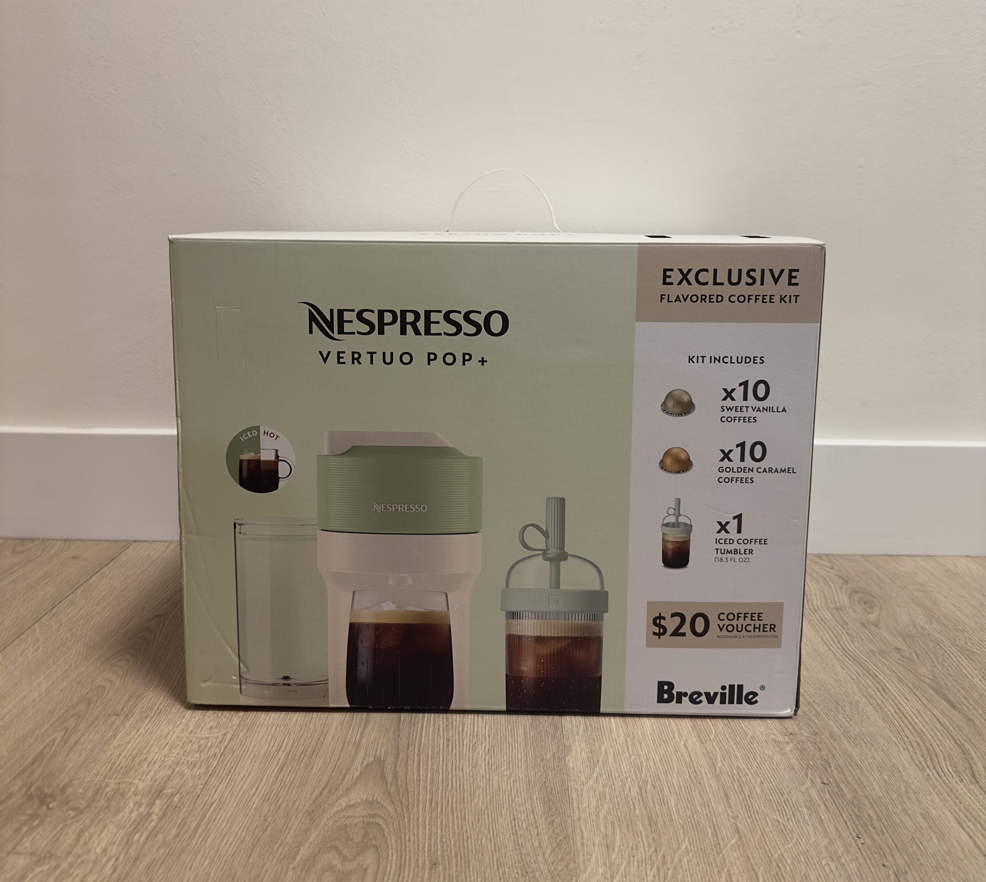 Nespresso Vertuo Pop+ Summer Limited Edition by Breville, Pistachio **Brand New**