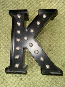 Metal letter “K”