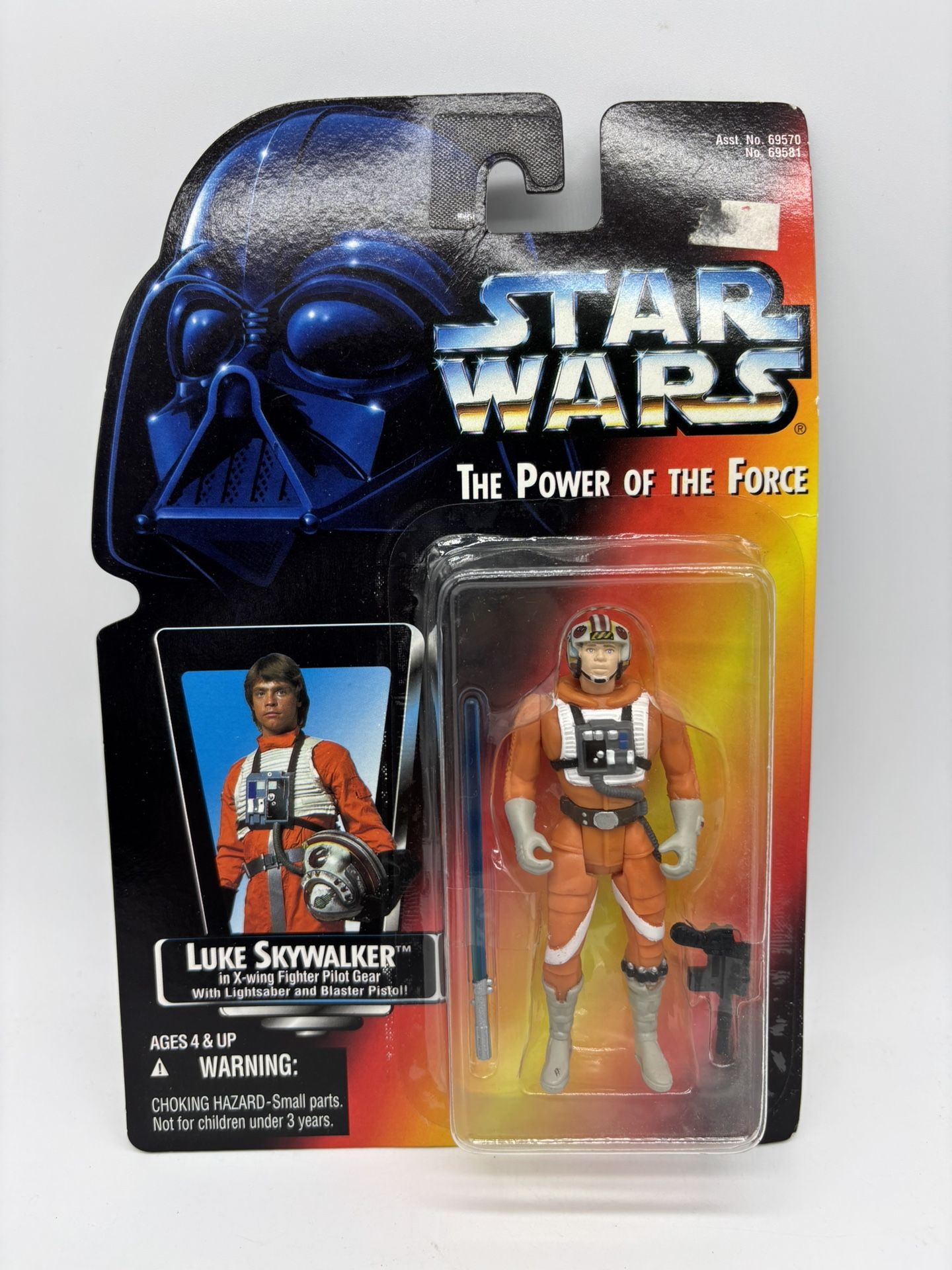 Star Wars Power of the Force Luke Skywalker X-Wing Pilot (short saber) New