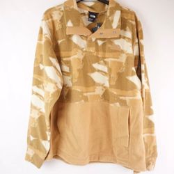 The North Face Pali Pile Fleece Snap Jacket In Almond Butter - Size Medium