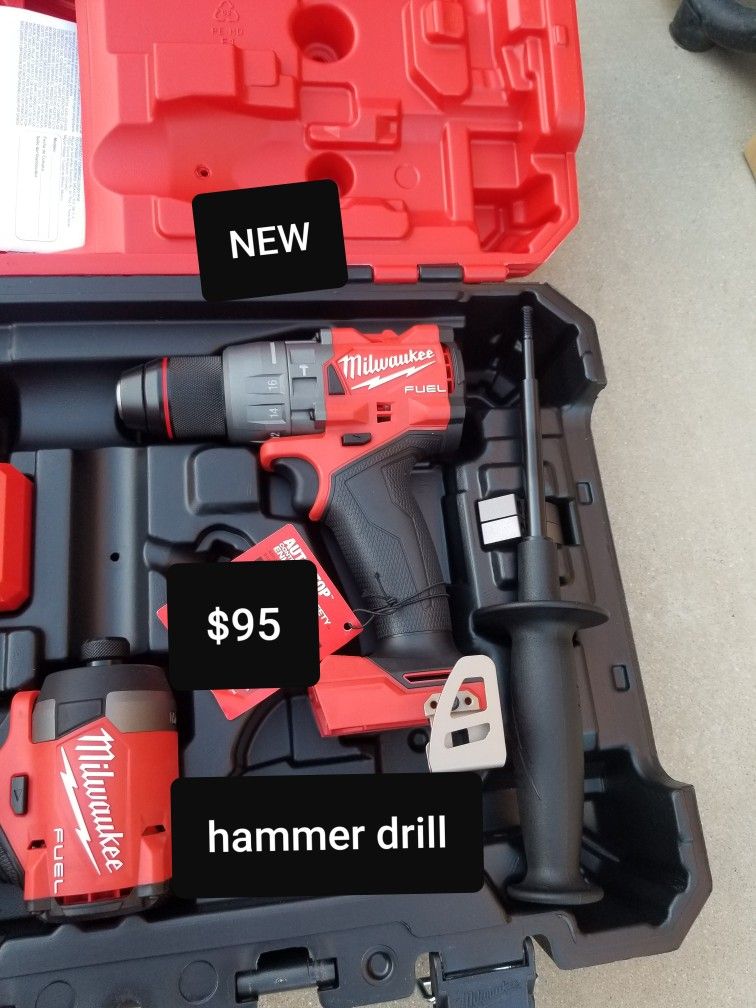 new Milwaukee hammer drill only $95 