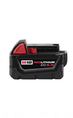 New Milwaukee M18 18-Volt 5.0 Ah Lithium-Ion XC Extended Capacity Battery Packs