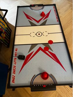 Air hockey table with air electric and more - games fun entertainment
