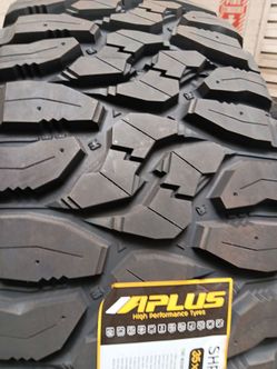 New set of tires aplus mud terrain 35 1250 20 lt