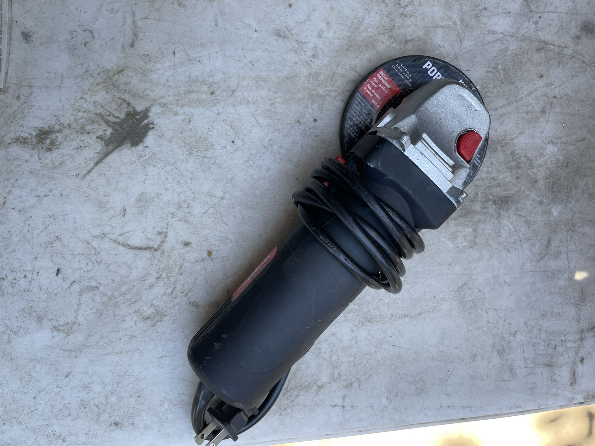 drill master 4 1/2 angle grinder lightly used no box