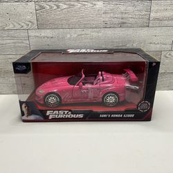 Jada Toys Fast & Furious Red ‘2021 Suki’s Honda S2000 • Die Cast Metal • Made in China Scale 1:24