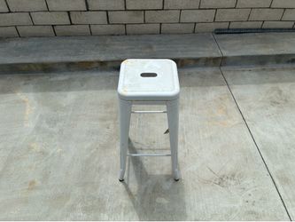 White metal stool- 2 of them