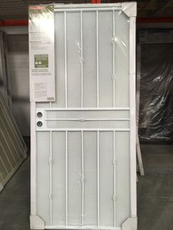 36x80 white security door