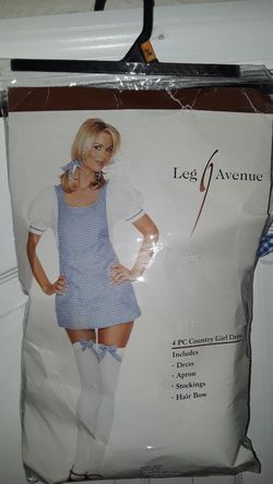 country girl costume 4 PC's size S/M