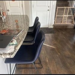 24" Counter-Height stool Dark Gray faux Leather (Brand new) by THRESHOLD